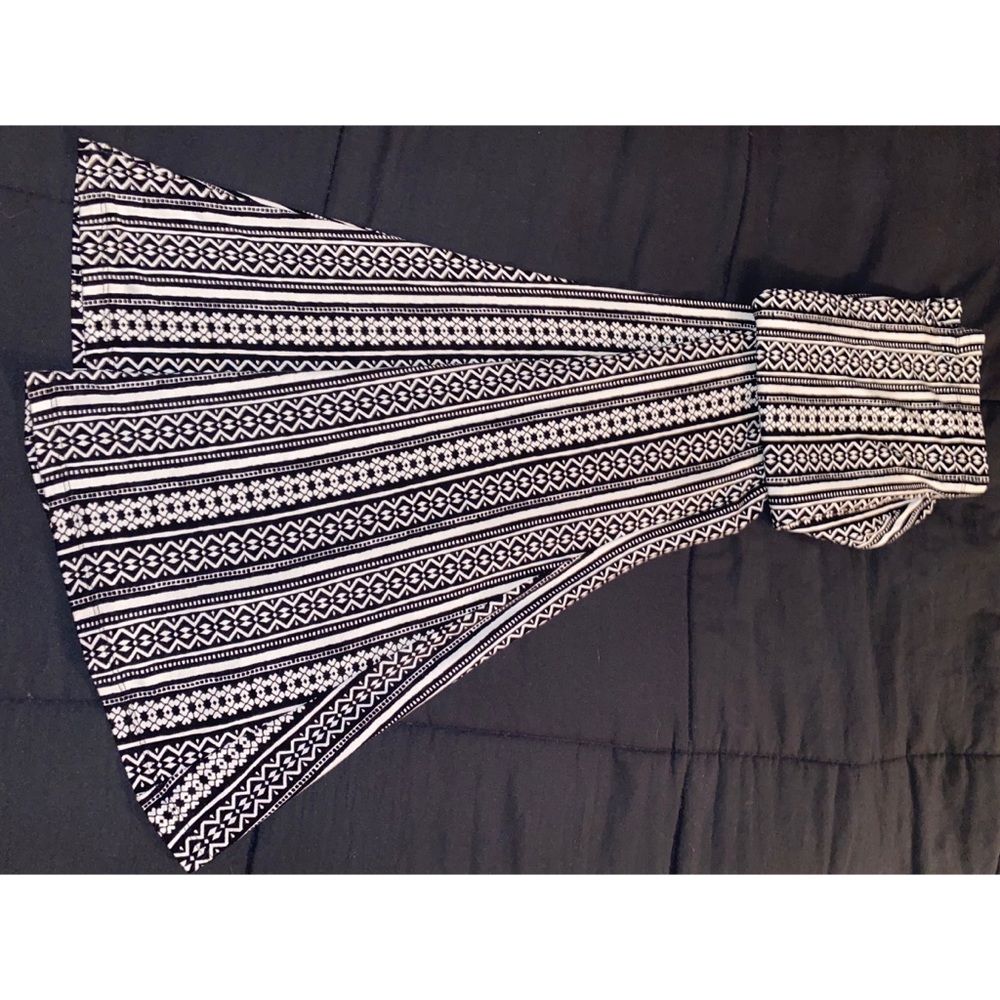 Express Printed Flared Pants